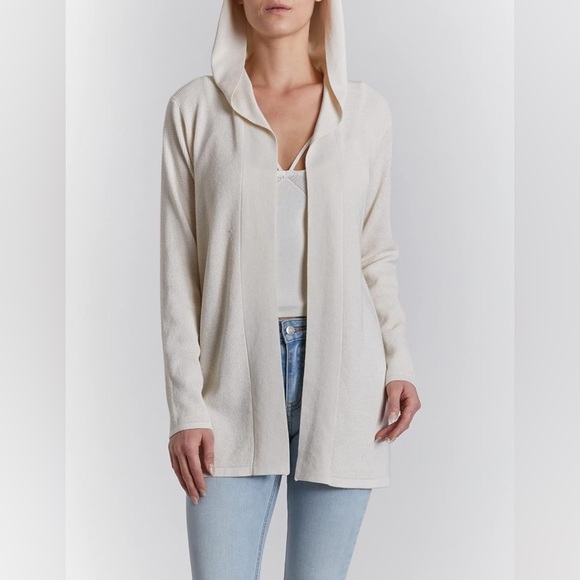 OAT NEW YORK Women XXL Cardigan Luxury Clothing Long Sleeve Hooded Open‎ Front - Picture 1 of 10